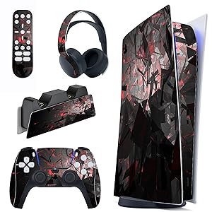 ps5コンソールデジタルエディション カスタムステッカー ps5コントローラー Amazon.co.jp: PlayVital ps5コンソールデジタルエディションに