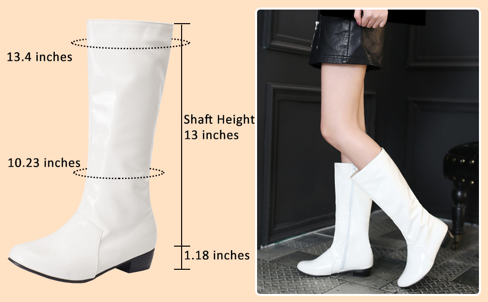 Amazon.com | KISSASA Womens GOGO Boots Chunky Mid Calf Low
