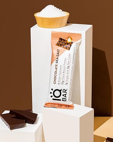Chocolate Sea Salt IQBAR Keto Protein Bars Gluten Free