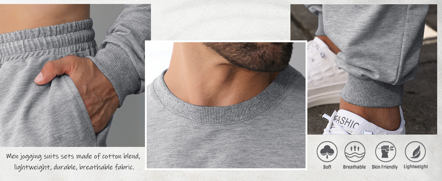 color block long sleeve shirt athleisure suit for men sweat outfits for men red sweatsuit