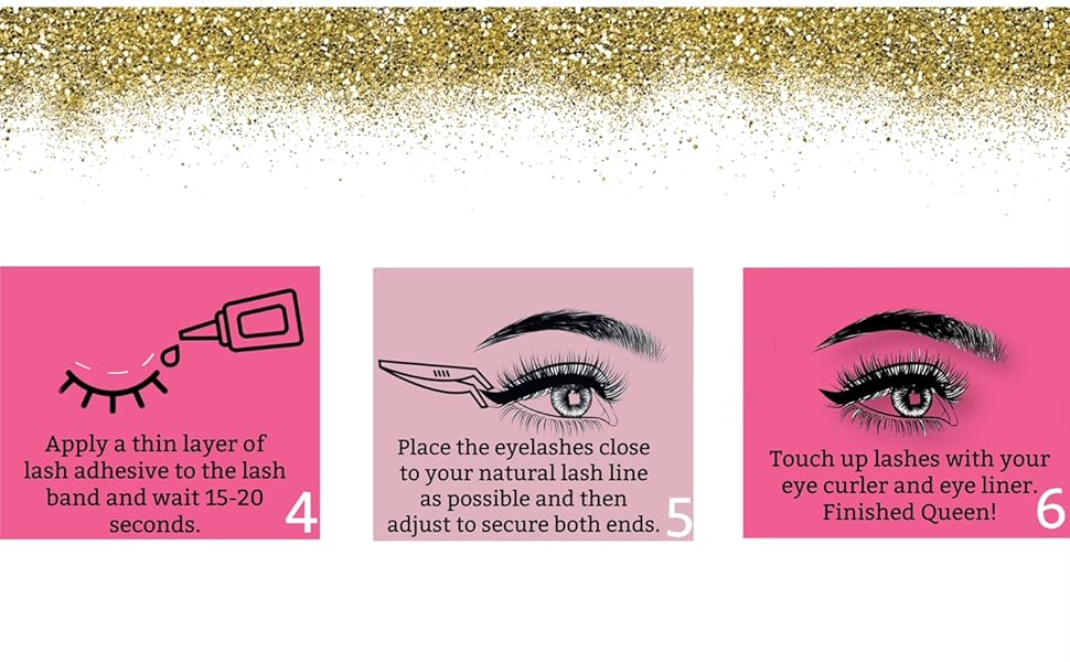 How to apply rozzi lashes step by step