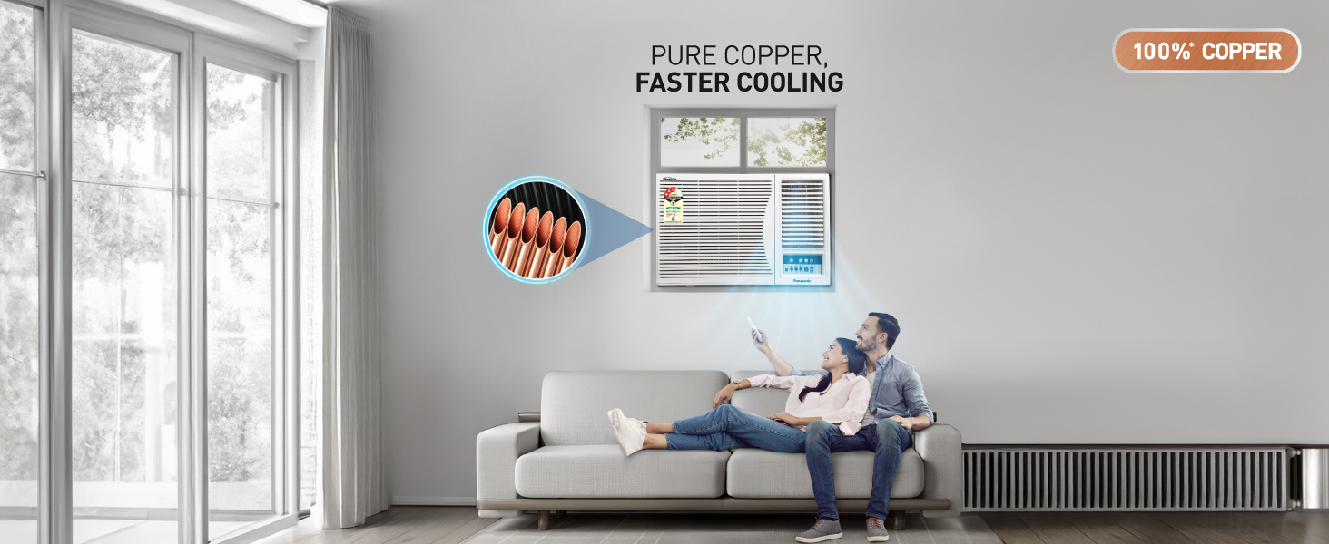 Panasonic AC, Copper Condenser