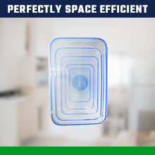 Space Save Stacble and Nestable Containers 