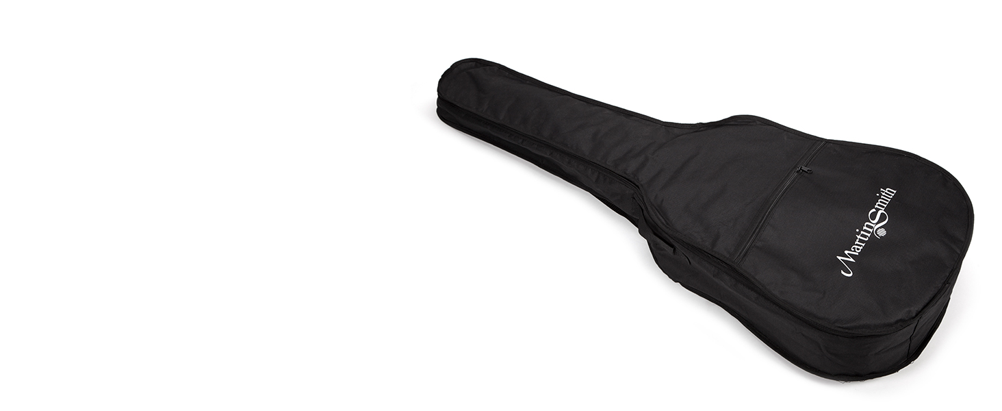 Martin Smith Premium Acoustic Guitar Kit With Guitar Tuner, Guitar Bag, Guitar Stand, Guitar