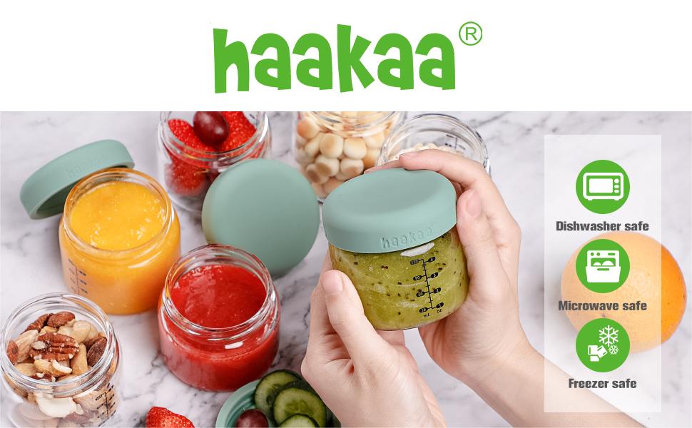 haakaa High Borosilicate Glass Baby Food Storage