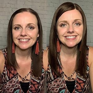 Uniwigs Remy Human Hair Mono Hairpiece, Hand Made Tied Hair Topper