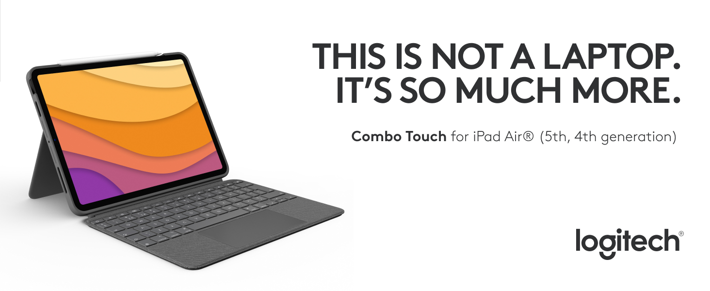 Logitech Combo Touch iPad Air (4th, 5th gen 2020, 2022) Keyboard Case