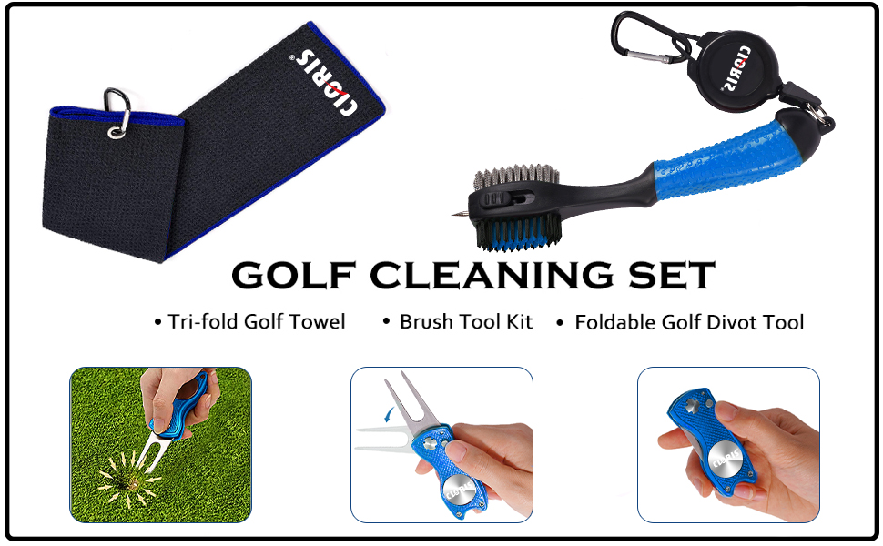 GOLF TOWEL,golf club cleaner,golf cleaning kit,golf accessories men,golf accessories,golf brush set