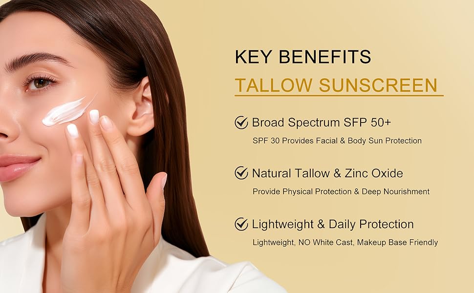 Tallow Sunscreen for Face & Body