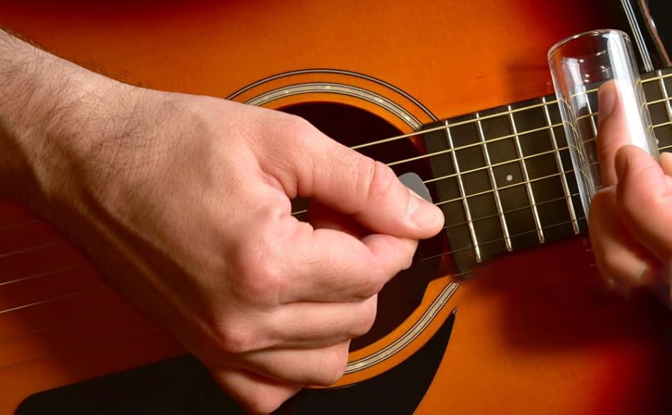 LIFEHIM Glass Guitar Slide Ring Finger Heavy Glass Guitar