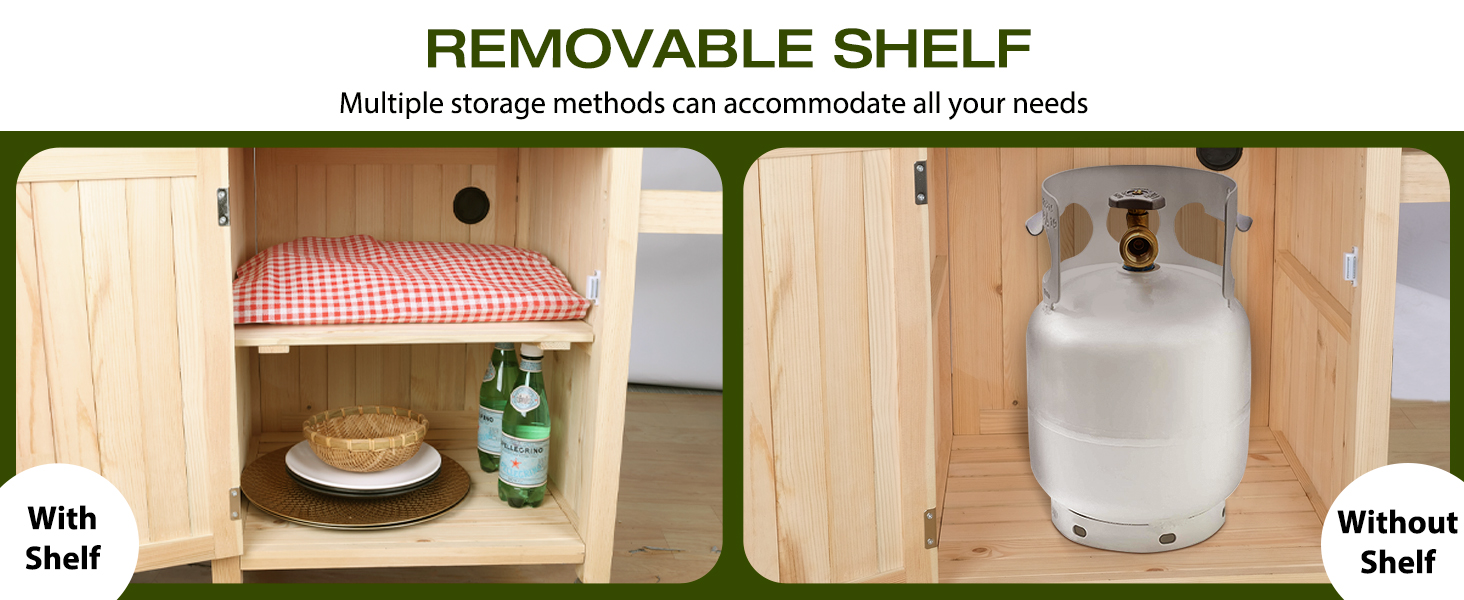 Adjustable layer storage shelves