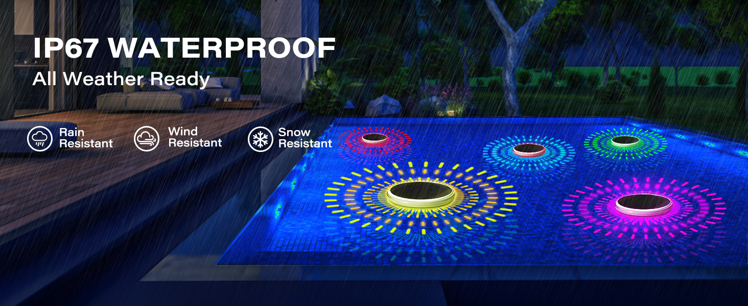 solar floating pool lights