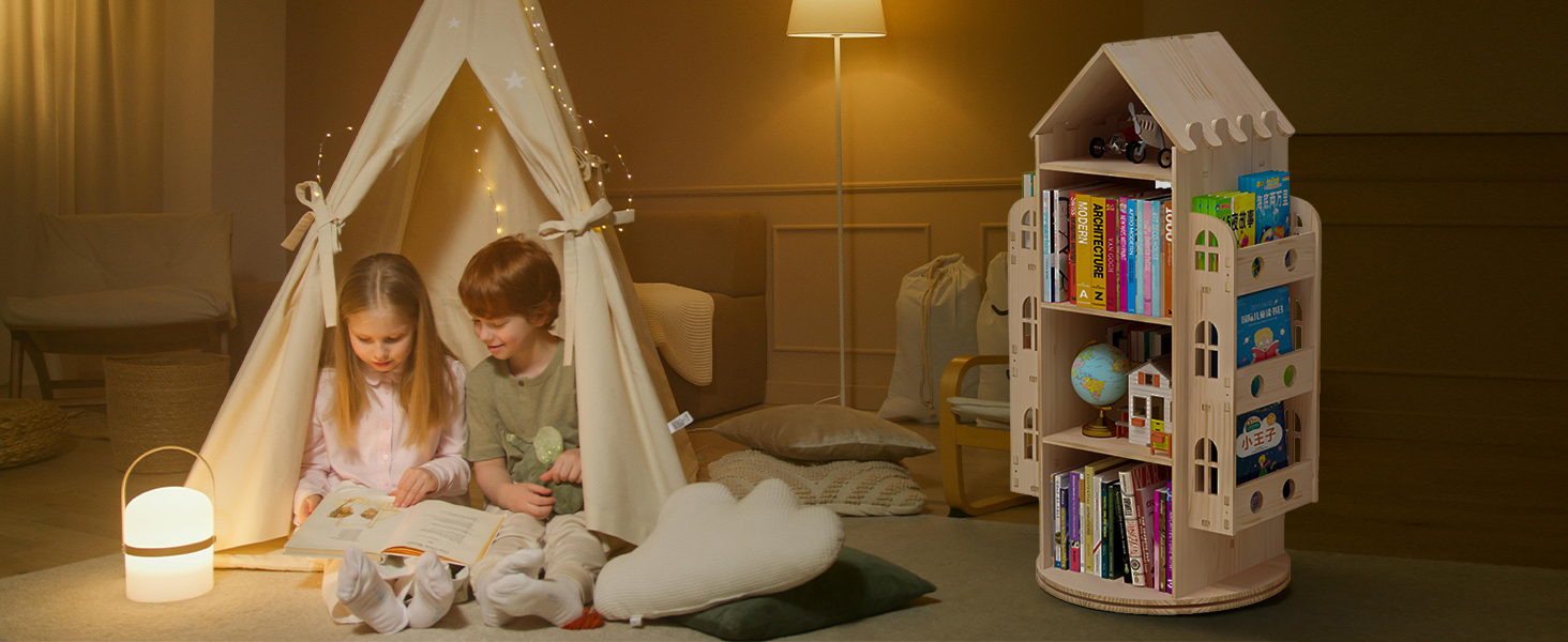 rotating bookshelf