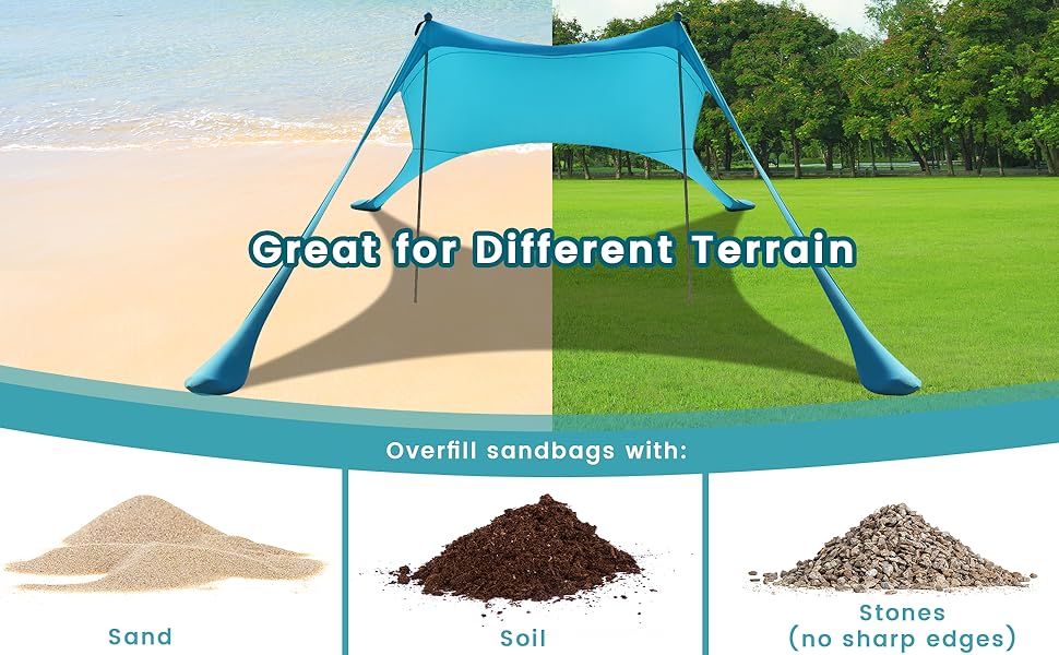beach tent sun shelter