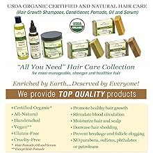 Pomade, Hair Grease, Organic, Natural, USDA, Hair Food, Dry Scalp, Hair Growth, Women, Men, Kids