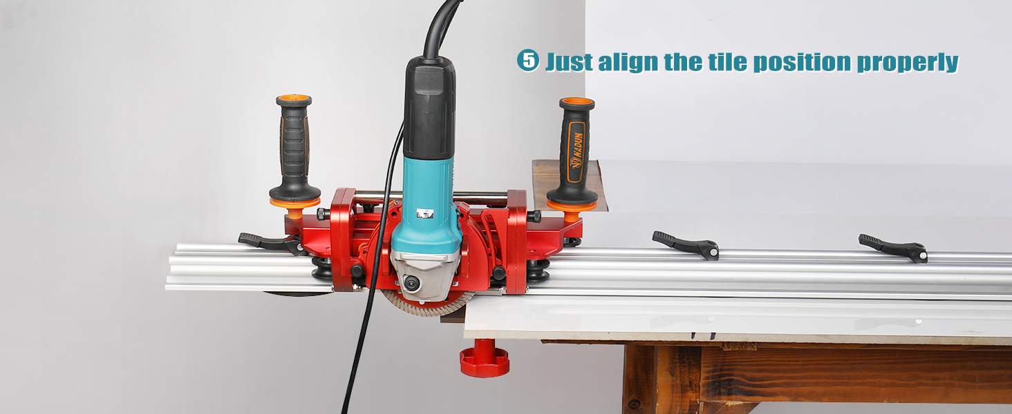 Electric Orbital Angle Grinder Tile Cutter for Large Ceramic Porcelain