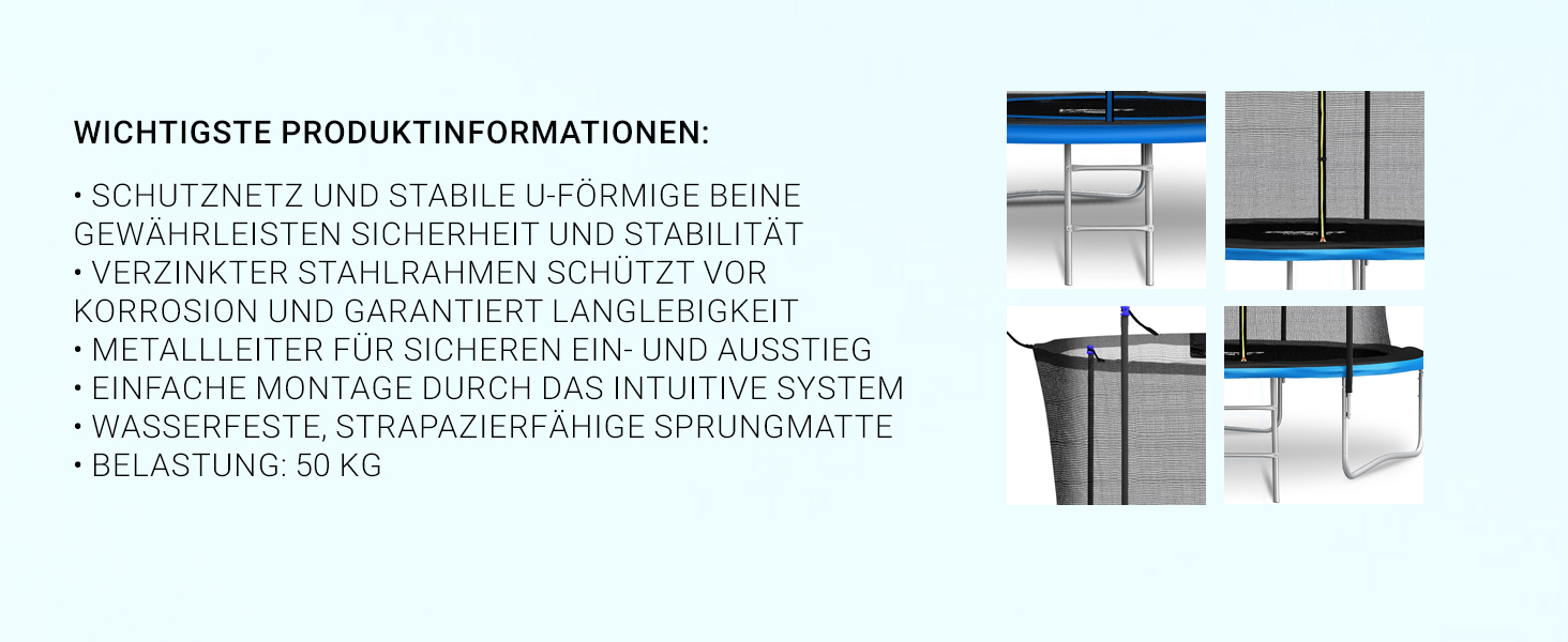 Neo-Sport Trampolin Outdoor für Kinder mit Sicherheitsnetz, Innen-Leiter und gepolsterten Stangen, witterfest und rostfr E31fc2d2 6dc5 464a Bbe6 8aa8cc8a5bd1. CR0,0,1464,600 PT0 SX1464 V1