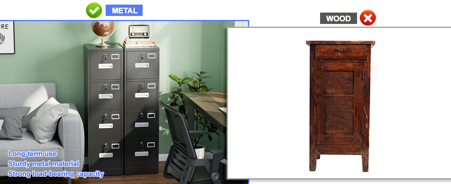 4 Drawer File Cabinet