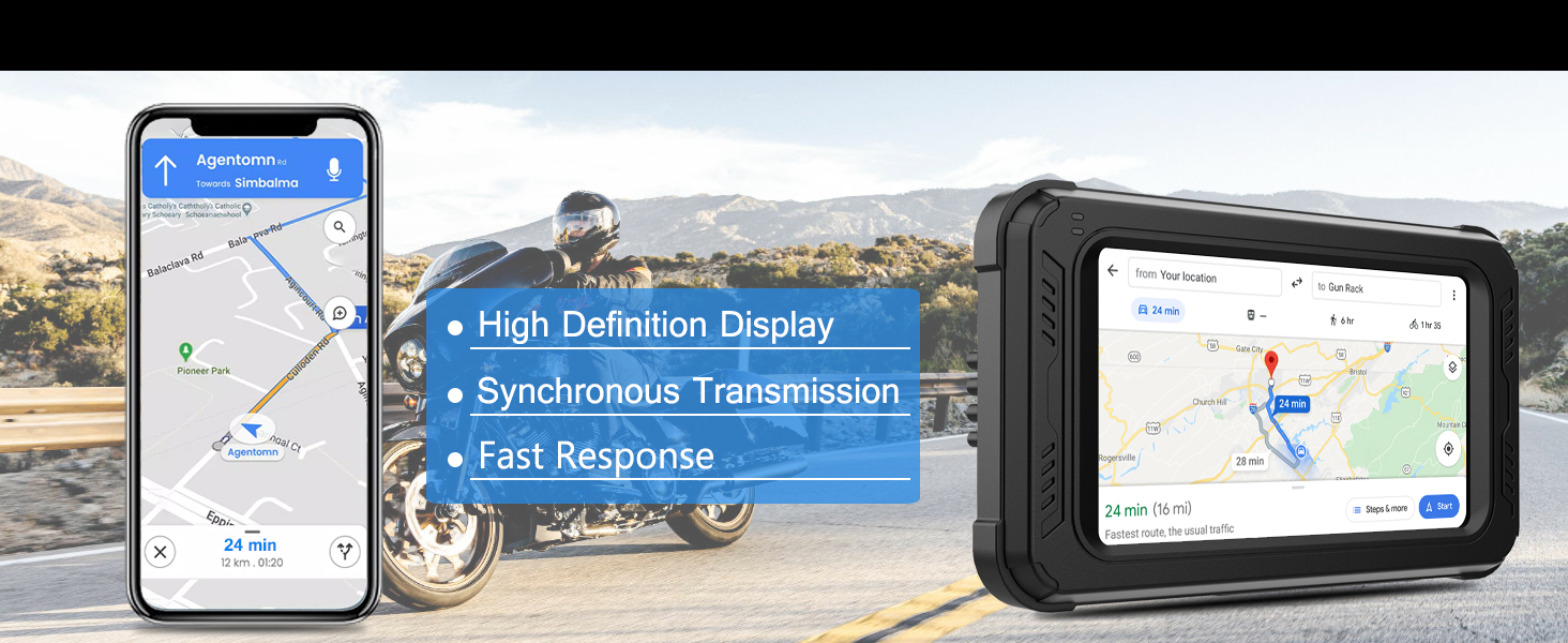 ydi mc10 motorcycle dash cam with GPS Navigation