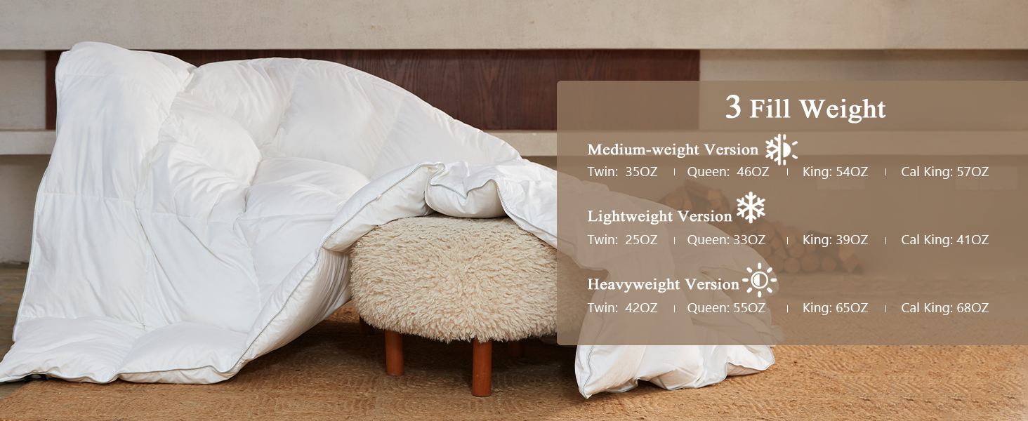DWR Luxury King Down Feather Fibers Comforter - Ultra-Soft Cotton Blend Fabric, All Season, Medium Weight, Hotel Styl E3250200 4d8f 4180 9514 E20edb8d1497. CR0,0,1464,600 PT0 SX1464 V1