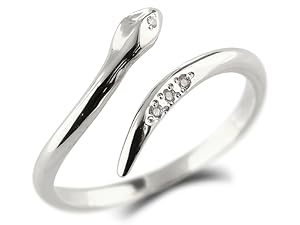 Amazon | [アトラス] 婚約指輪 プラチナ スネーク リング