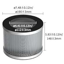 Replacement filter for air purifier