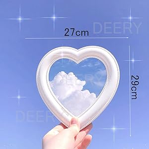 大きめ【カントリー】鏡台 ミラー 壁掛け 置き型 ハート 楽天市場】壁掛け ハート 収納付き ミラー シェルフ 収納 北欧