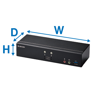 (未使用･未開封品)　エレコム KVMスイッチ hdmi usb 切替器 スピーカー 手元スイッチ 2台 KVM-HDHDU2 7z28pnb Amazon.co.jp: エレコム KVMスイッチ hdmi usb 切替器