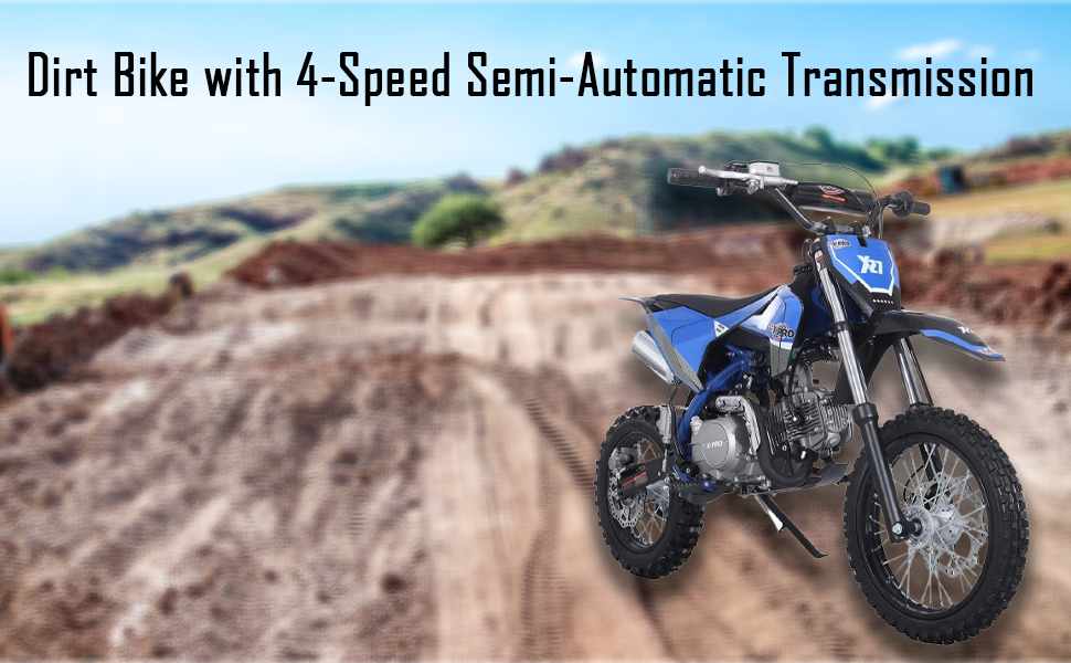 Amazon.com: X-PRO X27 125cc Dirt Bike with 4-Speed Semi-Automatic