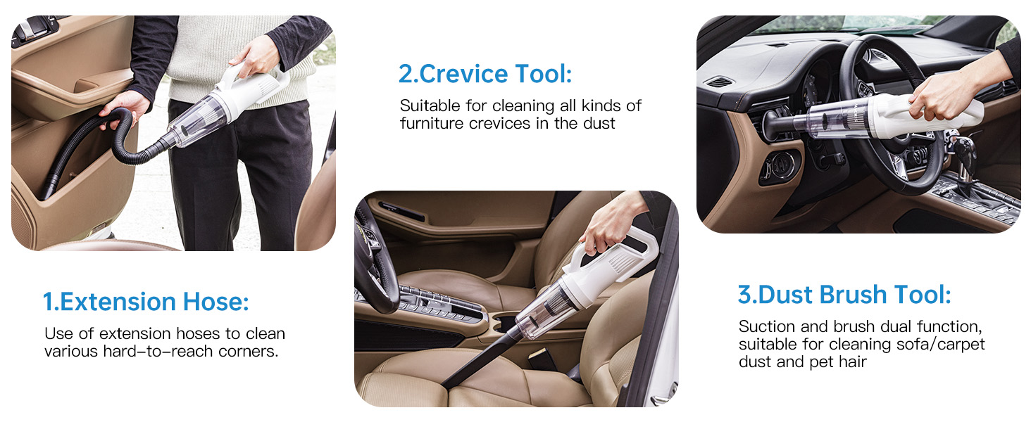 ALACRIS Handheld Vacuum Cleaner Cordless, Rechargeable Handheld Hoover