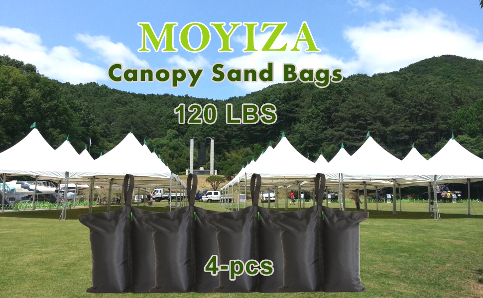 MOYIZA Heavy Duty Canopy Weights 120 LBS Sand Bags for
