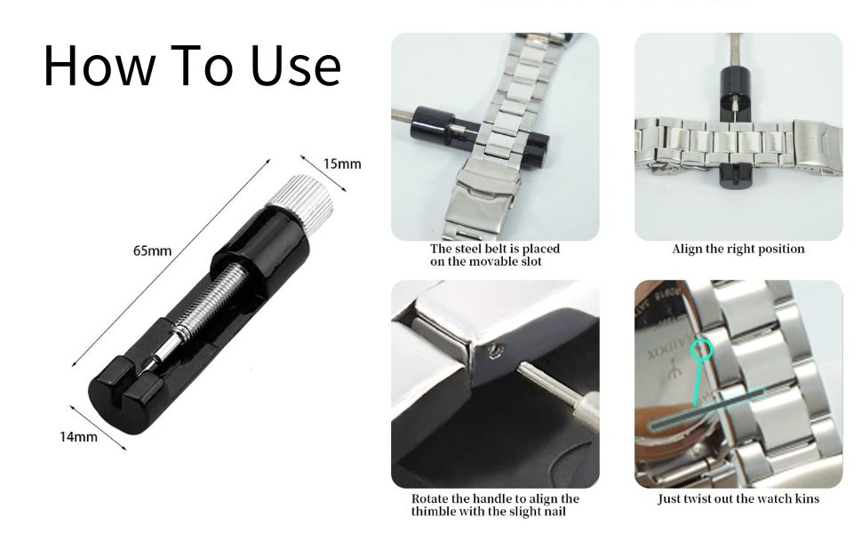 FARIOX Watch Link Removal Tool Watch Strap Tool Professional Adjuster