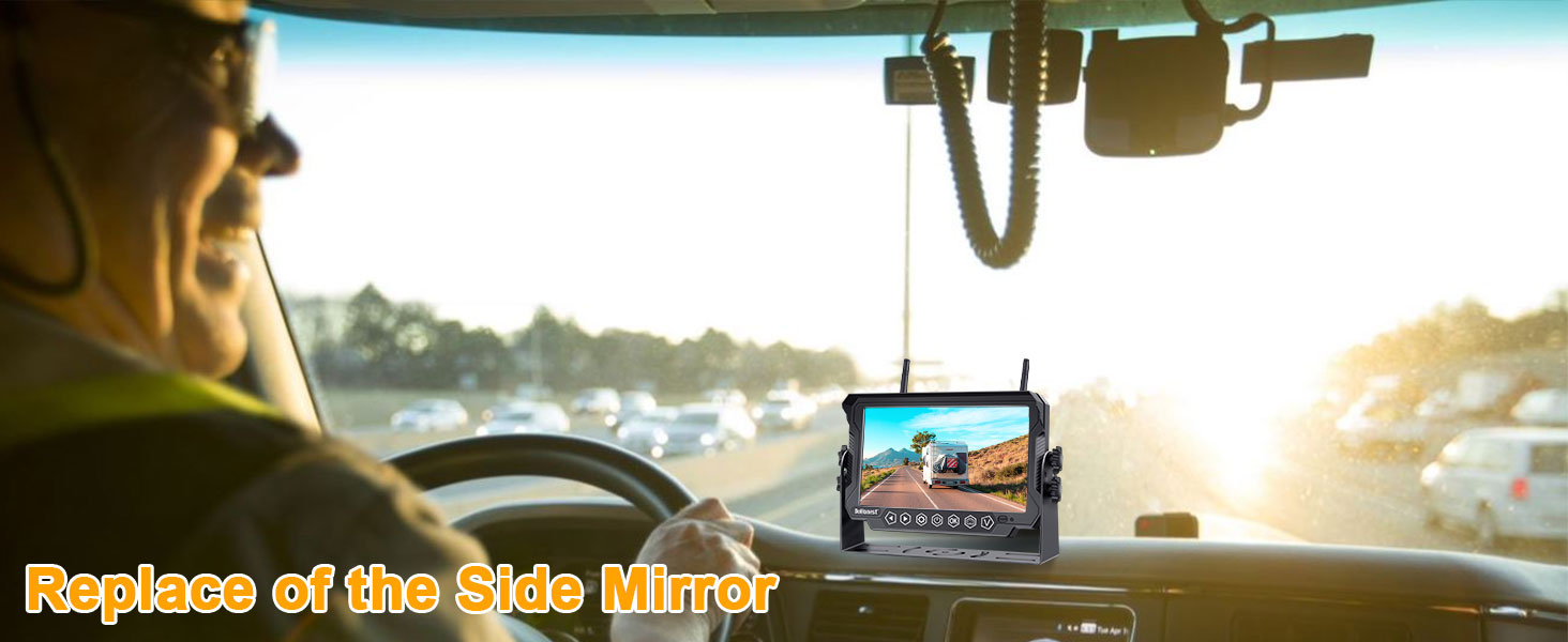 RV Trailer Wireless Backup Camera 2 Cameras Plug and Play for Furrion