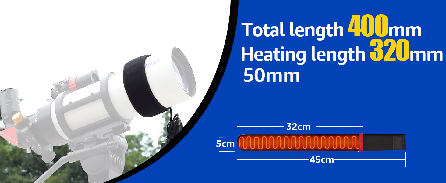 Svbony SV172 USB Lens Heater, 320mm Lens Warmer with 3 Temperature