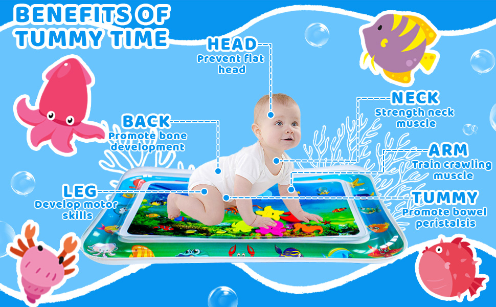 Tummy time mat water mat