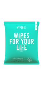 HyperGo Full-Body Rinse-Free Wipes Mint