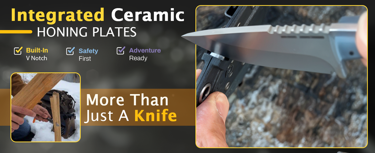 fixed blade knife, camping knives, firestarter, survival knife, hunting knife, scout feahter glow