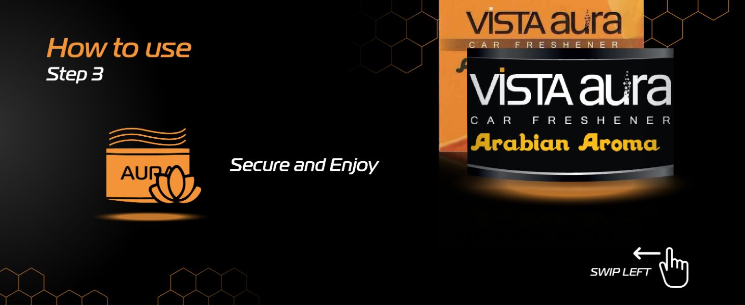 Vista Auto Care Arabian Aroma Car Freshener How to use step 3