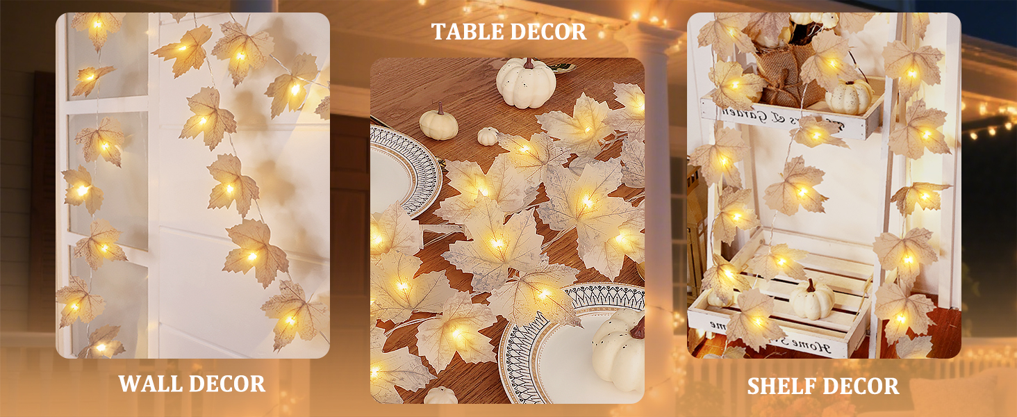 fall decorations for home fall decor fall garland with lights thanksgiving decorations halloween