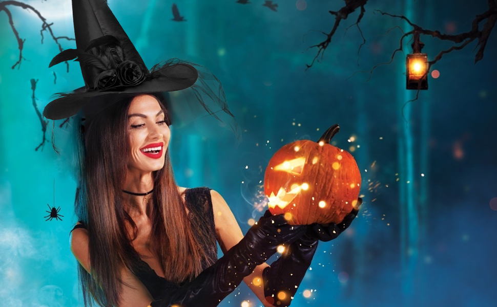 halloween black witch hat