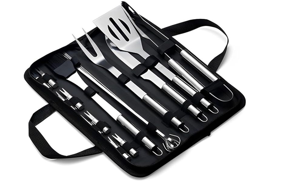 Kit Churrasco Inox 15 peças