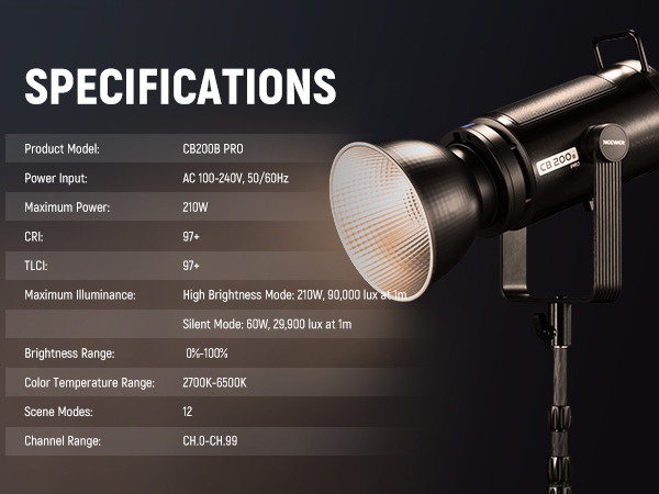 Amazon.com : NEEWER 210W COB LED Video Light with 2.4G/APP