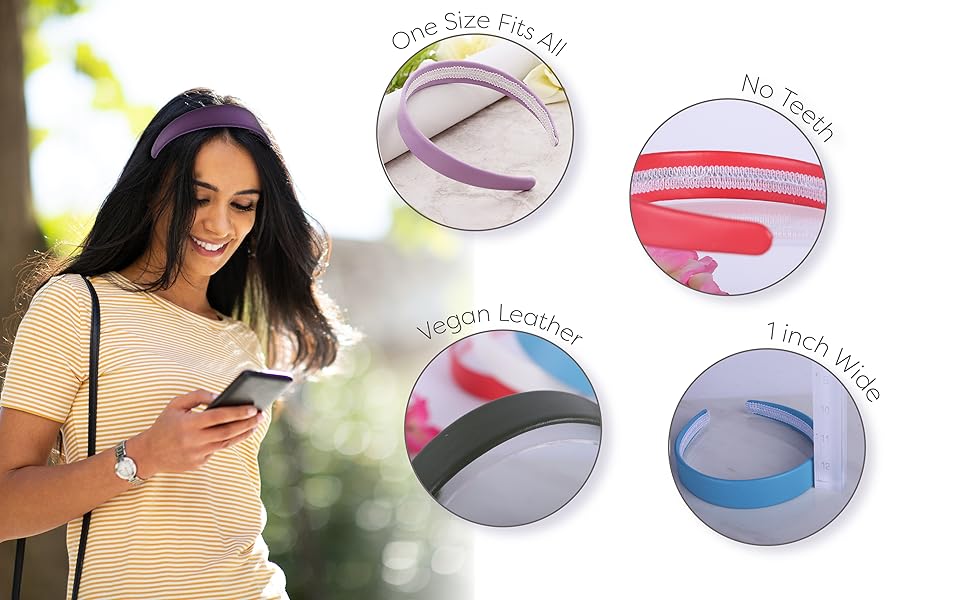 1 Inch Leather Headband Info