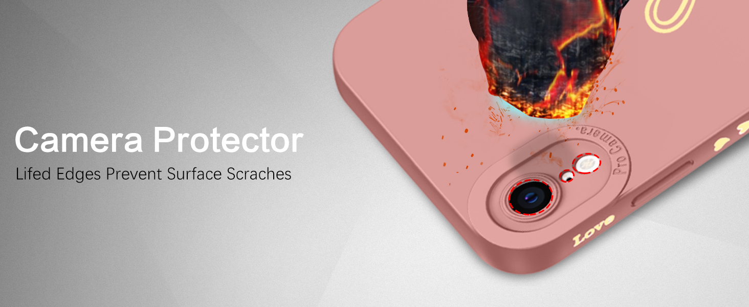 iPhone XR Case, DOMAVER iPhone XR Phone Case Cute Plated Love Heart Cover for Women Girls Slim