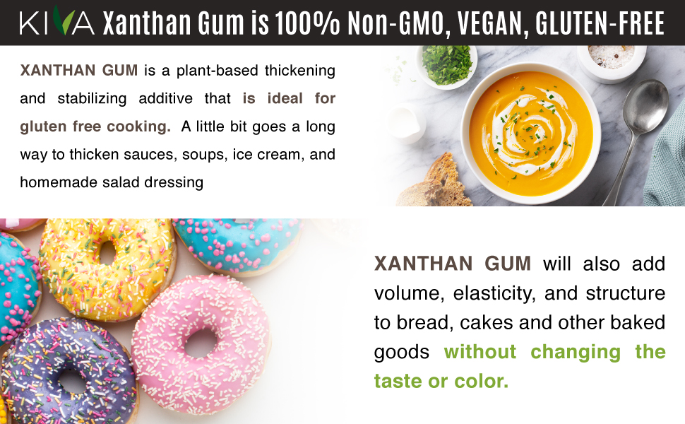Kiva Xanthan Gum * BULK SIZE*, GLUTENFREE, NonGMO, VEGAN