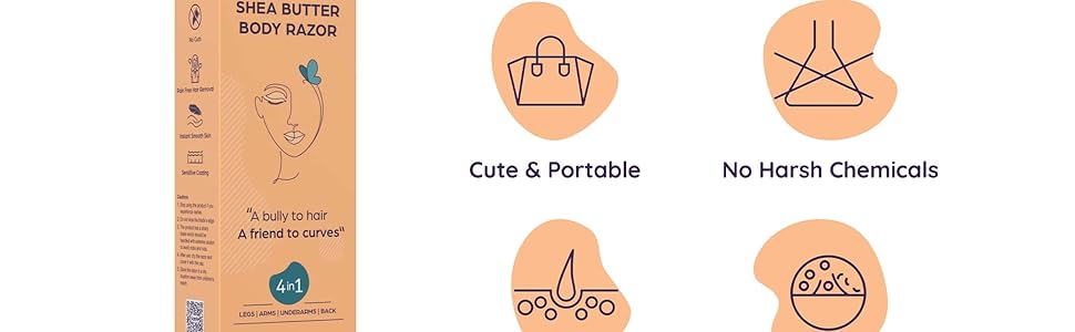 Shea Butter Body Razor for Women's Hair Removal