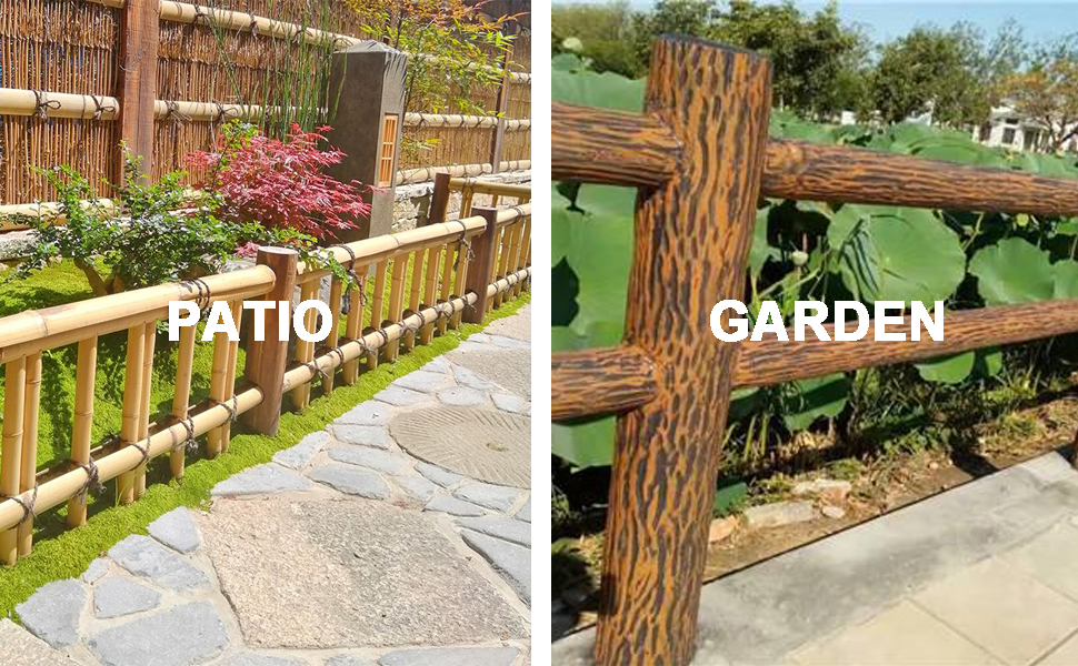 4Pcs Round Post Fence Brackets Black Heavy Duty Round Rail