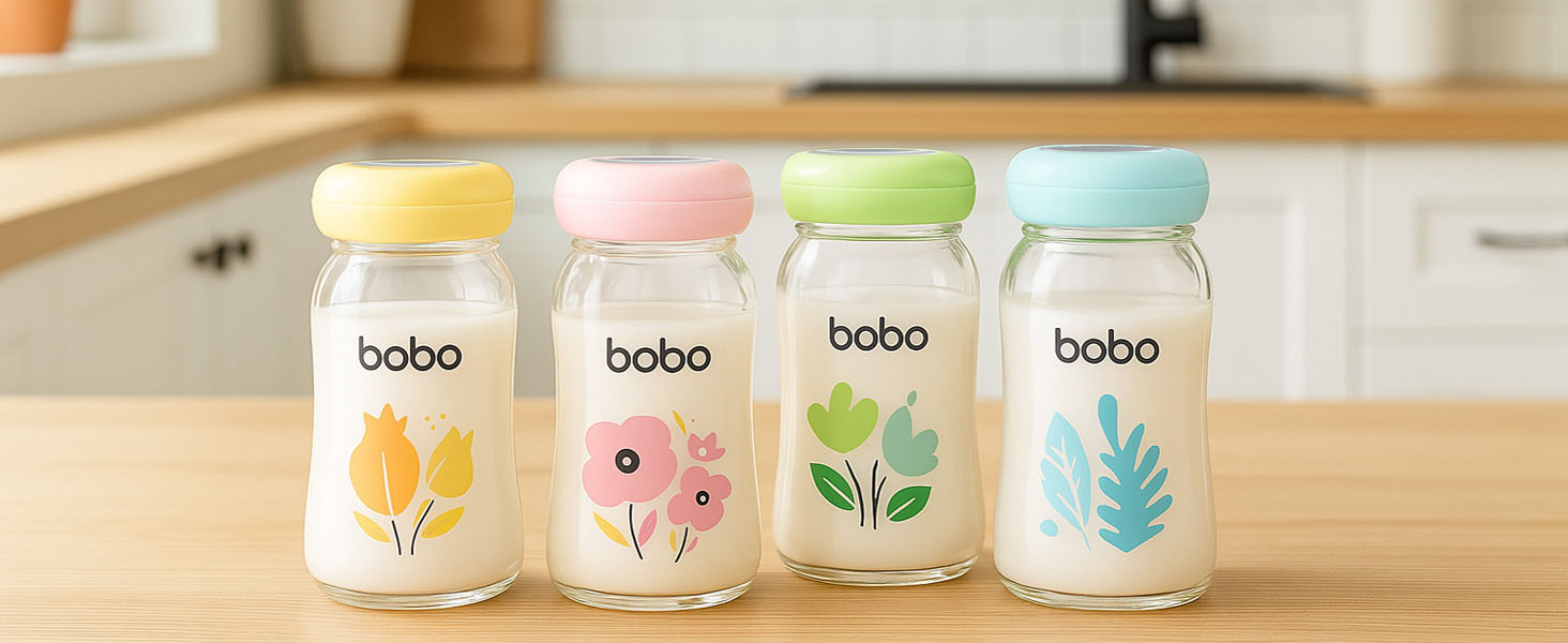 Glass Breast Milk Storage Bottles