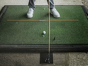 golf swing plane trainer alignment sticks holder finger ten