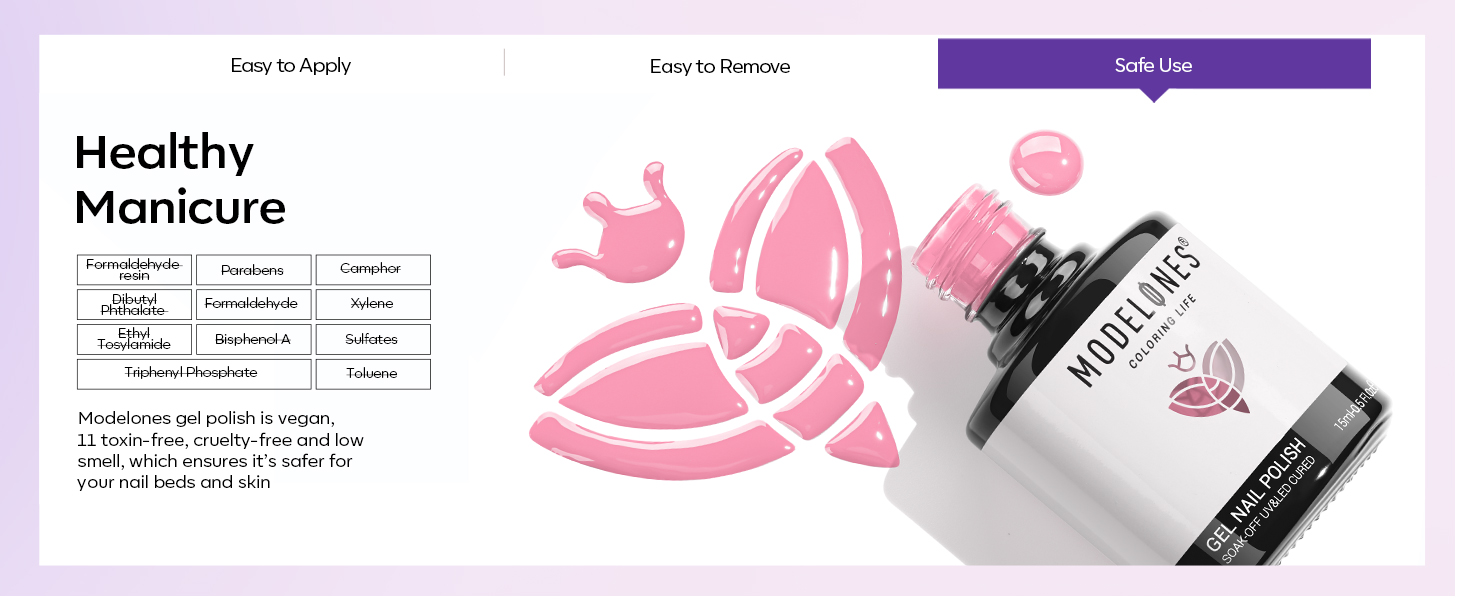 pink gel nail polish